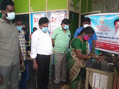 கரோனா 3ஆம் அலை: உசிலம்பட்டியில் நகராட்சி சார்பில் மக்களுக்கு விழிப்புணர்வு