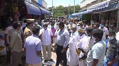 மதுரை மாட்டுத்தாவணி மலர் சந்தை தற்காலிகமாக மூடப்பட்டது