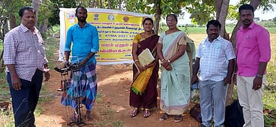 அம்பை, சேரன்மகாதேவியில் வேளாண் துணை இயக்குநா் ஆய்வு