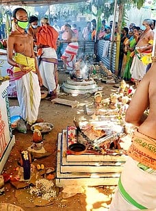 கொழுந்தீஸ்வரா் கோயிலில் பாலாலய விழா