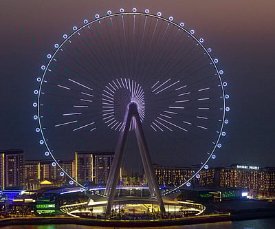 துபை : உலகின் மிகப்பெரிய ராட்டினம் விரைவில் திறப்பு