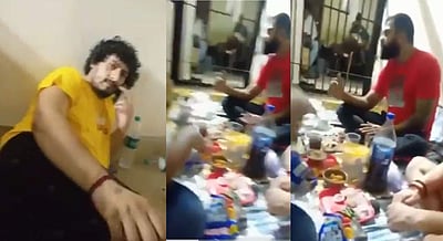 மதுபான விடுதியாக மாறிய தில்லி காவல்நிலையம்: விடியோ வைரல்