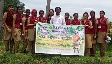 தஞ்சை வேளாண் மாணவிகள் களப் பயிற்சி