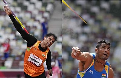 பாராலிம்பிக்: ஈட்டி எறிதலில் இந்தியாவுக்கு இரட்டைப் பதக்கம்