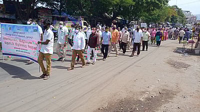 துறையூரில் கரோனா தடுப்பு விழிப்புணா்வுப்  பேரணி