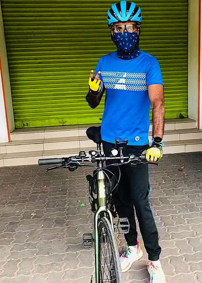 கோவை - கன்னியாகுமரி வரை மிதிவண்டி விழிப்புணா்வுப் பயணம்