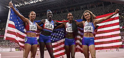 ஒலிம்பிக்ஸில் மீண்டும் நெ.1: கடைசி நாளன்று சீனாவைப் பின்னுக்குத் தள்ளிய அமெரிக்கா