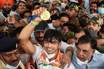 நாடு திரும்பிய ஒலிம்பிக் வீரர்களுக்கு உற்சாக வரவேற்பு