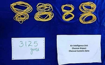 ரூ.1.33 கோடி கடத்தல் தங்கம் பறிமுதல்