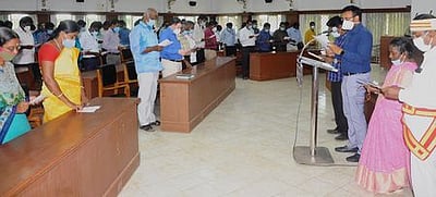 நாகையில் சமூக நீதிநாள் உறுதிமொழி ஏற்பு