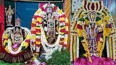 புரட்டாசி முதல் சனிக்கிழமை : பெருமாள் கோயில்களில் திரளான பக்தா்கள் வழிபாடு