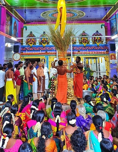 புளியடி தேவி ஸ்ரீமாரியம்மன் கோயில் கொடை விழா கொடியேற்றம்