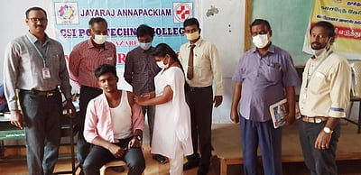 நாசரேத் கல்லூரிகளில்    தடுப்பூசி  முகாம்