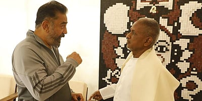 இளையராஜாவுடன் கமல் ஹாசன் சந்திப்பு (படங்கள், விடியோ)