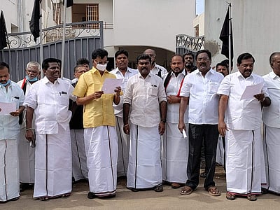 கம்பம் , கூடலூர் பகுதிகளில் திமுக கூட்டணி கட்சியினர் ஆர்ப்பாட்டம்