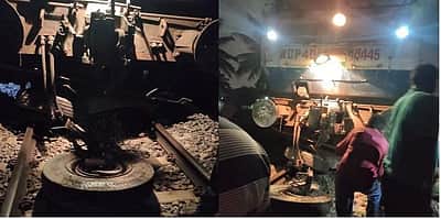 பெங்களூருவில் டிரக் மீது ரயில் மோதி விபத்து