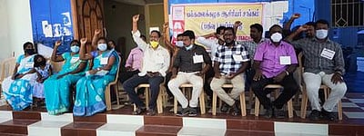 அரசுக் கல்லூரி விரிவுரையாளா்கள் 2 ஆம் நாளாக உள்ளிருப்புப் போராட்டம்