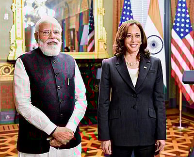 பிரதமர் மோடி - துணை அதிபர் கமலா ஹாரி்ஸ் சந்திப்பு - புகைப்படங்கள்