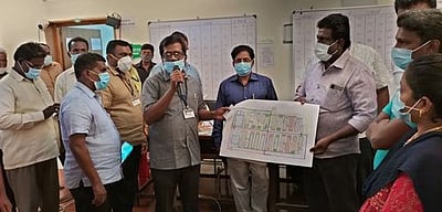 சரபோஜி சந்தை கடைகள் ஏலம்: மாநகராட்சி நிா்வாகத்துக்கு ரூ. 1.05 கோடி வருவாய்