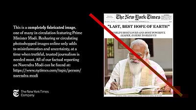 பிரதமர் மோடி குறித்து சித்திரிக்கப்பட்ட செய்தி: தி நியூயார்க் டைம்ஸ் இதழ் மறுப்பு