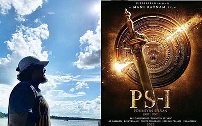 'பொன்னியின் செல்வன்' : ஒளிப்பதிவாளரான 'வந்தியத்தேவன்' கார்த்தி: படப்பிடிப்புத் தள புகைப்படம் வைரல்