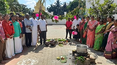 ஸ்ரீராம் மெட்ரிக். பள்ளியில்பொங்கல் விழா