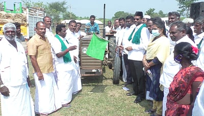 அரசின் நேரடி நெல் கொள்முதல் நிலையம் திறப்பு