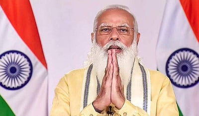 தேசிய பால புரஸ்கார் விருது பெற்றவர்களுடன்  கலந்துரையாடிய மோடி