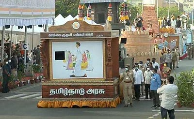 தில்லியில் நிராகரிக்கப்பட்ட அலங்கார ஊர்திகள் சென்னையில் அணிவகுப்பு