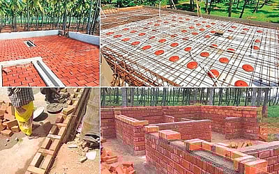 பழைமை... புதுமை...  சுற்றுச்சூழல் பாதுகாப்பு வீடு!