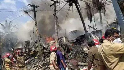 திருவனந்தபுரம் குப்பைக் கிடங்கில் தீ விபத்து