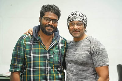 ''விக்ரம் ஒரு நடிப்பு ராட்சசன்'': கோப்ரா பட புகைப்படங்களைப் பகிர்ந்த இயக்குநர்