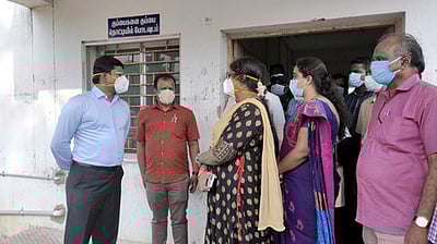 செய்யாறு அரசு பாலிடெக்னிக் வளாகத்தில் 500 படுக்கைகளுடன் கரோனா சிகிச்சை மையம்: மாவட்ட ஆட்சியா் பா.முருகேஷ் தகவல்