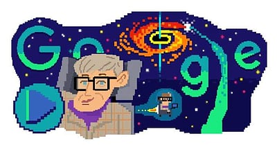 ஸ்டீபன் ஹாக்கிங் பிறந்தநாள்: சிறப்பு கவன ஈர்ப்புச் சித்திரம் வெளியிட்டு கௌரவித்த கூகுள்!