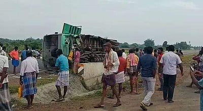 தஞ்சையில் அரசுப் பேருந்து கவிழ்ந்து விபத்து: 15 பேர் காயம்