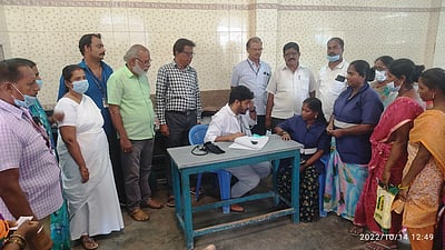 தூய்மைப் பணியாளா்களுக்கான சிறப்பு மருத்துவ முகாம்