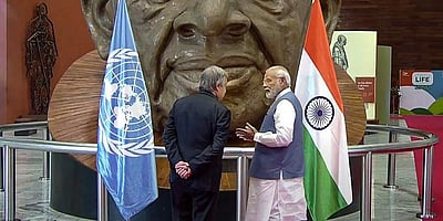 பிரதமர் மோடியுடன் ஐ.நா பொதுச் செயலாளர் குட்டெரெஸ் சந்திப்பு! 