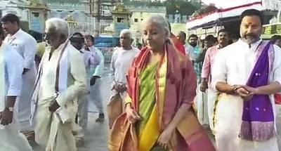 திருப்பதியில் நிர்மலா சீதாராமன் வழிபாடு!