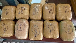 ரயில் பெட்டியில் கிடந்த 6 கிலோ கஞ்சா பறிமுதல்