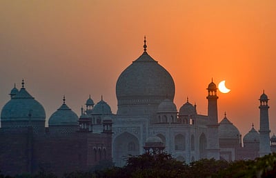 இந்தியாவில் தென்பட்ட பகுதி சூரிய கிரகணம்