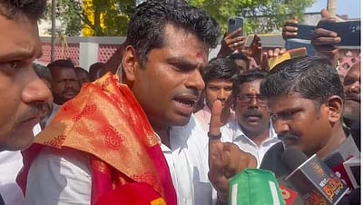 ஏன் குரங்குகளைப் போல தாவி வருகிறீர்கள்?யாரைச் சொல்கிறார் அண்ணாமலை? (விடியோ)