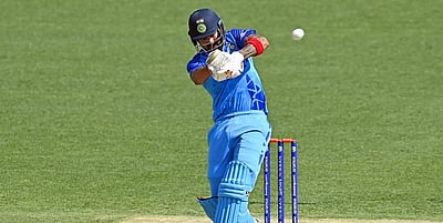 டிஆர்எஸ் முறையீடு செய்யாமல் வீணாக விக்கெட்டைப் பறிகொடுத்த கே.எல். ராகுல்!