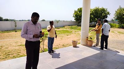 முசிறி தனியாா் கல்வி நிலைய வளாகத்தில் மதிப்பீட்டு ஆய்வு