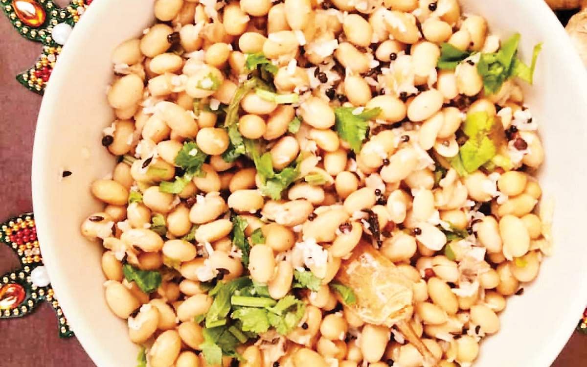 சோயா பீன்ஸ் சுண்டல்