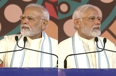 குஜராத் பால விபத்து: பேசும்போது மேடையில் அழுத பிரதமர் மோடி!