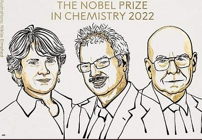 வேதியியலுக்கான நோபல் பரிசு: 3 பேருக்கு பகிர்ந்தளிப்பு