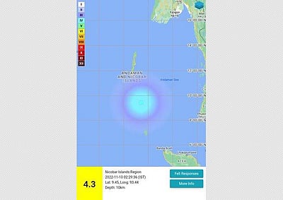 அந்தமான் நிக்கோபர் தீவில் நிலநடுக்கம்!