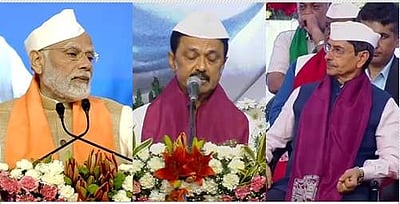 பட்டமளிப்பு விழாவில் காந்தி குல்லா