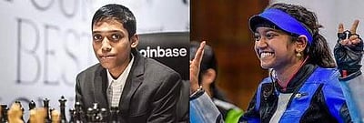 பிரக்ஞானந்தா, இளவேனிலுக்கு அர்ஜூனா விருது அறிவிப்பு