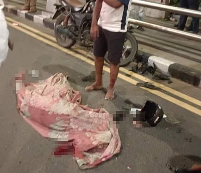 சென்னையில் இருசக்கர வாகனம் மீது பேருந்து மோதி விபத்து: கர்ப்பிணி பலி